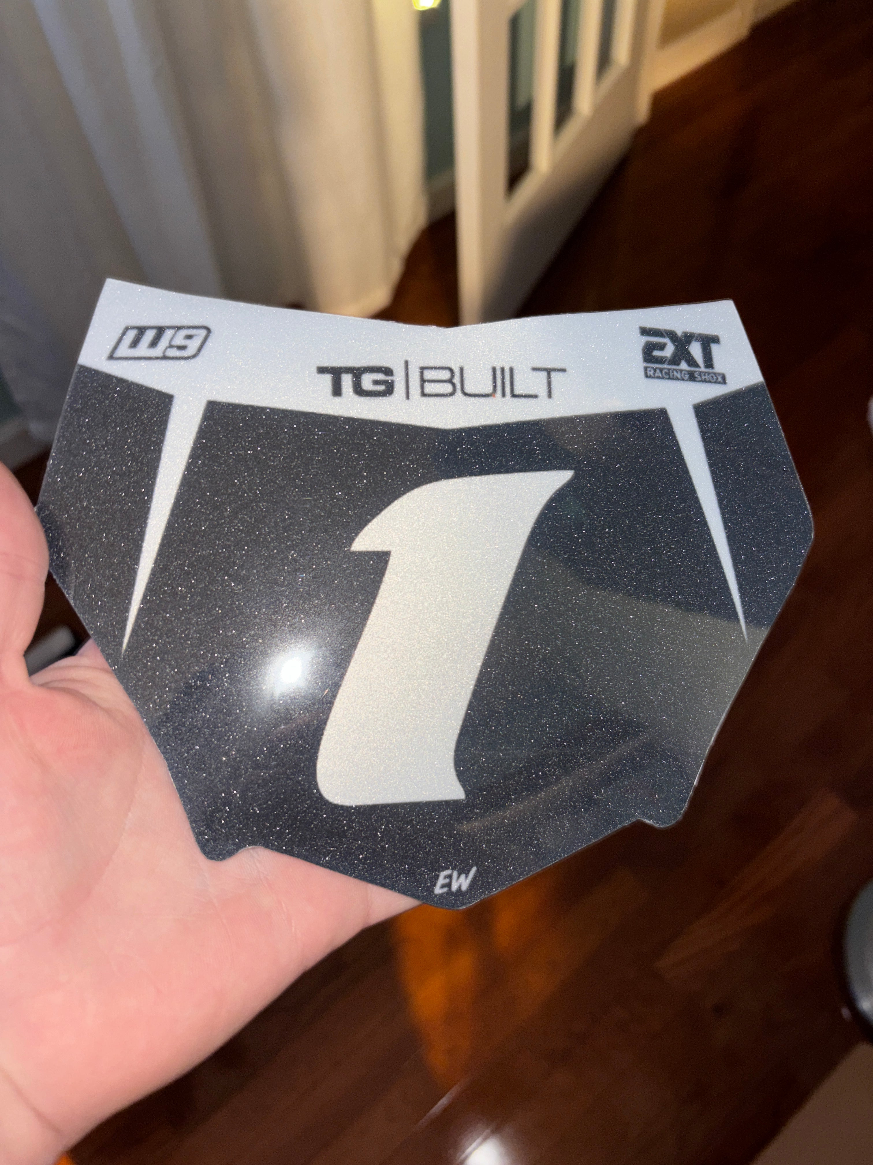 Motocutz Number Plate Decal